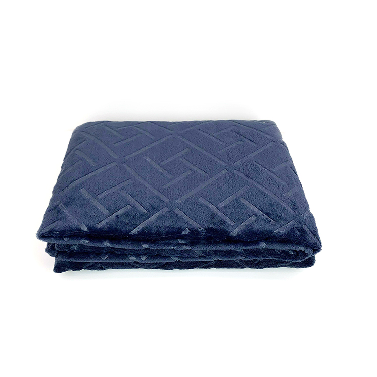 China Wholesale Hotel Thickened Polyester Fleece Pattern Throw Super Soft Flannel Blanket