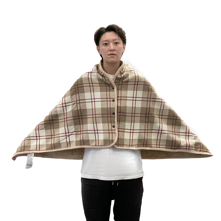 Super Soft Flannel Sherpa Fleece Knitted Endless Shawl Blankets