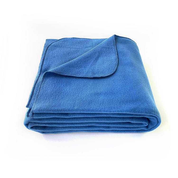 Recycled Fabric Anti-pilling Fleece Throw RPET Polar Fleece Eco-Friendly Blanket