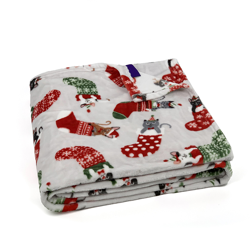 Christmas Blanket Printed Flannel Autumn/winter Car Office Nap Bed Blanket