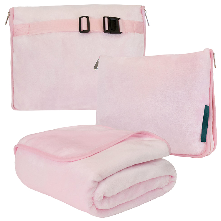 Luxury soft airline light travel pillow and blanket set blanket for any travel